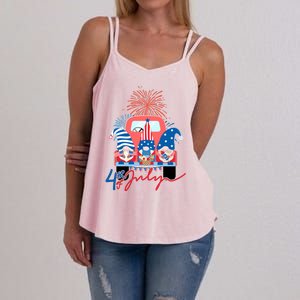 4th Of July Gnome Celebration Women's Strappy Tank