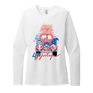 4th Of July Gnome Celebration Womens CVC Long Sleeve Shirt