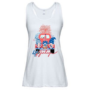 4th Of July Gnome Celebration Ladies Essential Flowy Tank