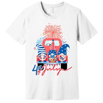 4th Of July Gnome Celebration Premium T-Shirt