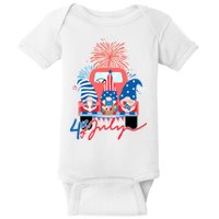 4th Of July Gnome Celebration Baby Bodysuit