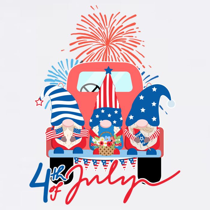 4th Of July Gnome Celebration Baby Bodysuit