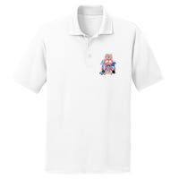 4th Of July Gnome Celebration PosiCharge RacerMesh Polo