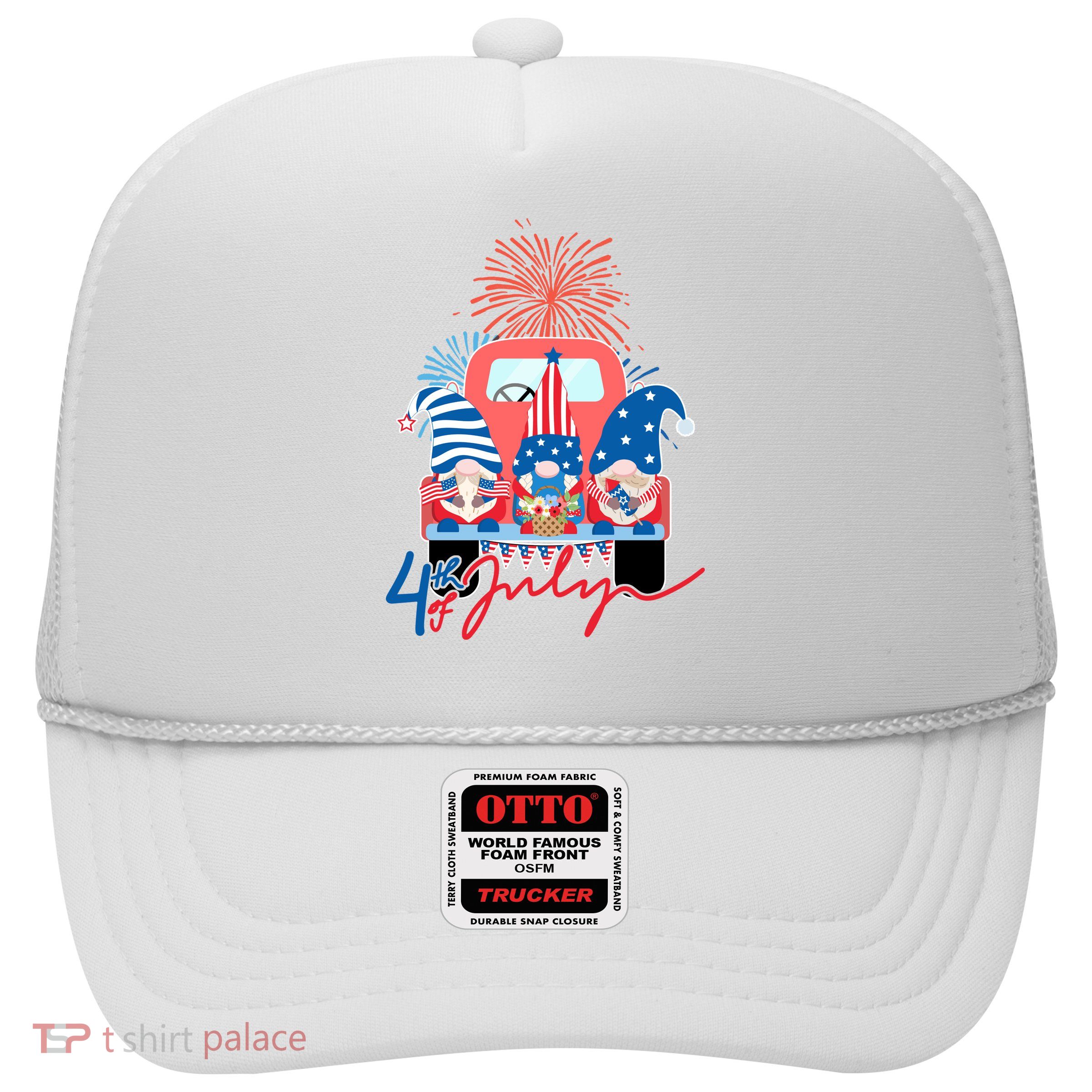 4th Of July Gnome Celebration Trucker Hat