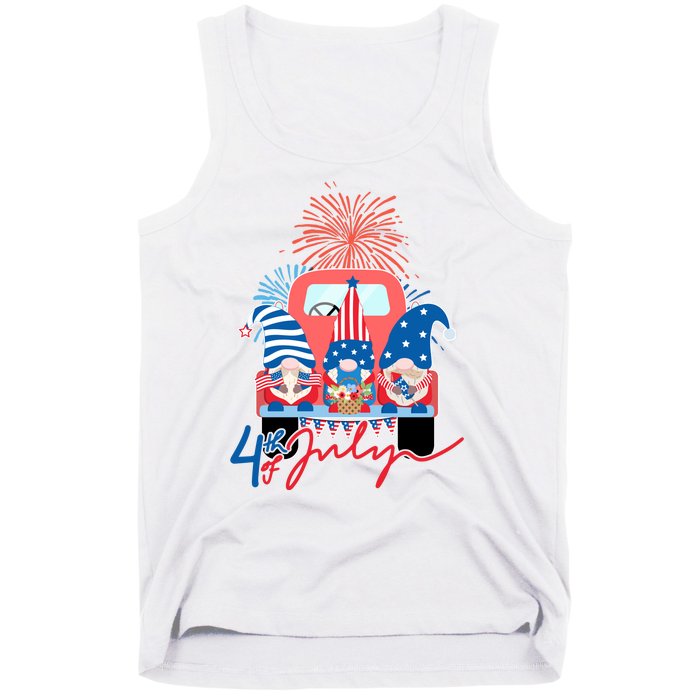 4th Of July Gnome Celebration Tank Top