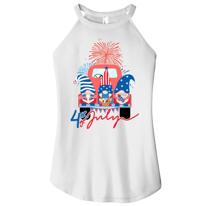 4th Of July Gnome Celebration Women's Perfect Tri Rocker Tank