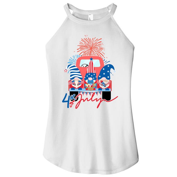 4th Of July Gnome Celebration Women's Perfect Tri Rocker Tank