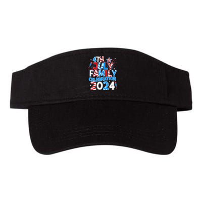 4th Of July Family Celebration 2024 Family Matching Squad Valucap Bio-Washed Visor