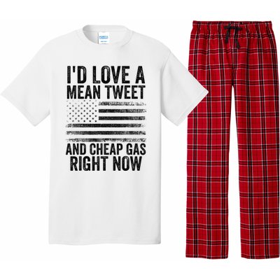 4th Of July I'd Love A Mean Tweet And A Cheap Gas Right Now Pajama Set