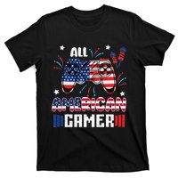 4th Of July All American Gamer Flag T-Shirt