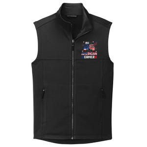 4th Of July All American Gamer Flag Collective Smooth Fleece Vest