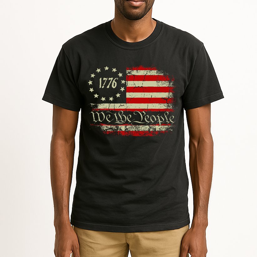 4th Of July Usa Flag American Tall T-Shirt