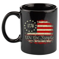 4th Of July Usa Flag American 11oz C Handle Ceramic Mug