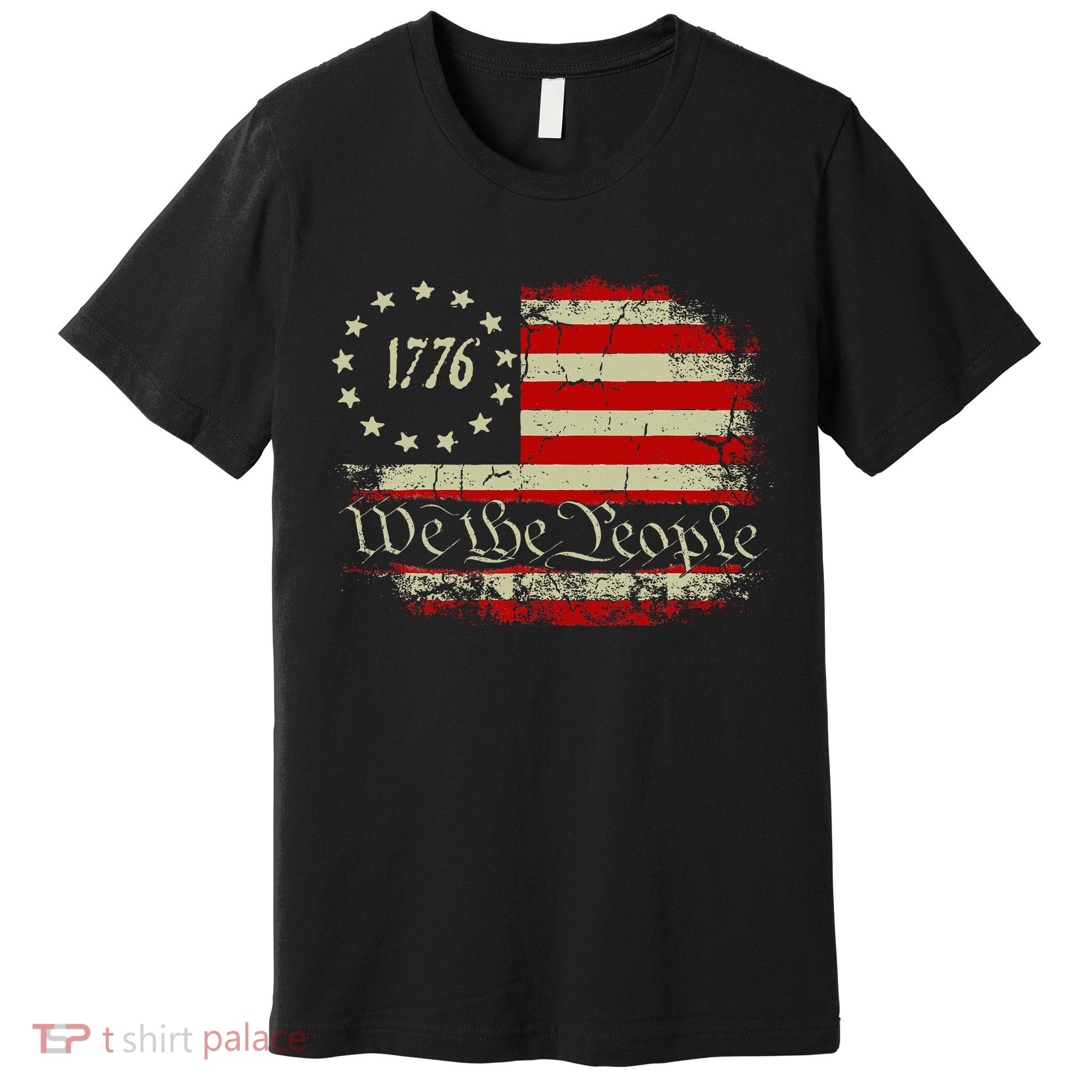 4th Of July Usa Flag American Premium T-Shirt