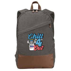 4th Of July ICU Nurse Chill Out Propofol Sedation Squad CCU Cotton Canvas Backpack