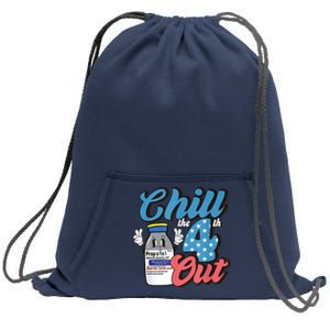 4th Of July ICU Nurse Chill Out Propofol Sedation Squad CCU Sweatshirt Cinch Pack Bag