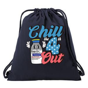 4th Of July ICU Nurse Chill Out Propofol Sedation Squad CCU Drawstring Bag