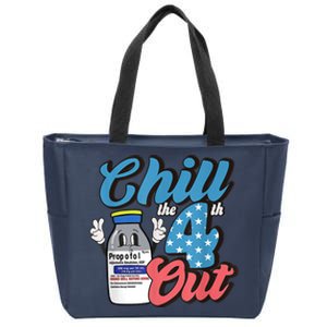 4th Of July ICU Nurse Chill Out Propofol Sedation Squad CCU Zip Tote Bag