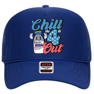 4th Of July ICU Nurse Chill Out Propofol Sedation Squad CCU High Crown Mesh Back Trucker Hat