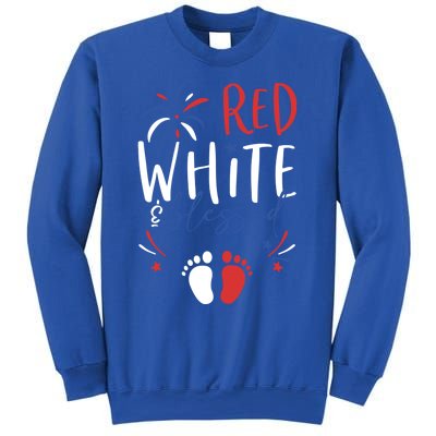 4th Of July Pregnancy Dress Cute Patriotic Reveal Gift Sweatshirt