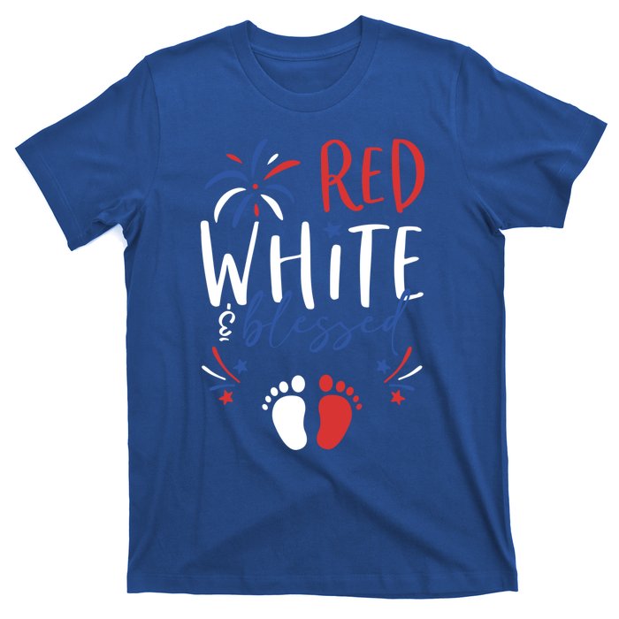 4th Of July Pregnancy Dress Cute Patriotic Reveal Gift T-Shirt