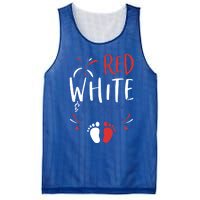 4th Of July Pregnancy Dress Cute Patriotic Reveal Gift Mesh Reversible Basketball Jersey Tank