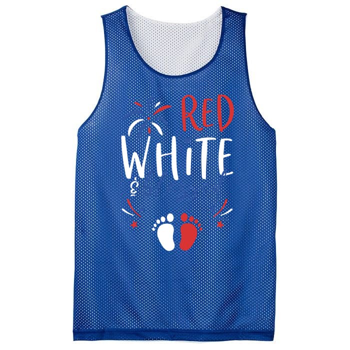 4th Of July Pregnancy Dress Cute Patriotic Reveal Gift Mesh Reversible Basketball Jersey Tank