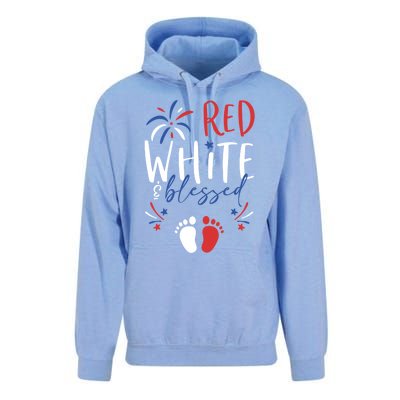 4th Of July Pregnancy Dress Cute Patriotic Reveal Gift Unisex Surf Hoodie