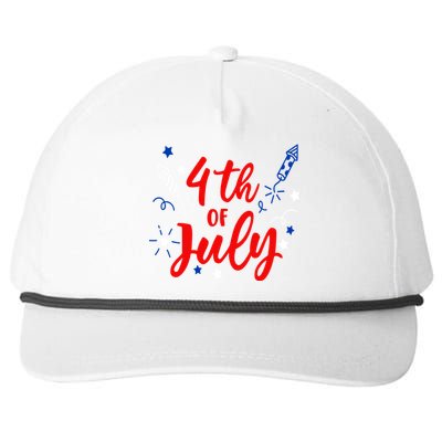 4th Of July Independence Day Celebration Snapback Five-Panel Rope Hat