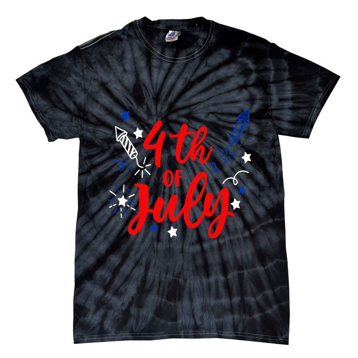 4th Of July Independence Day Celebration Tie-Dye T-Shirt