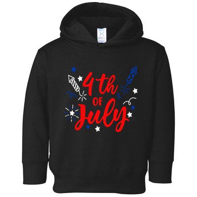 4th Of July Independence Day Celebration Toddler Hoodie
