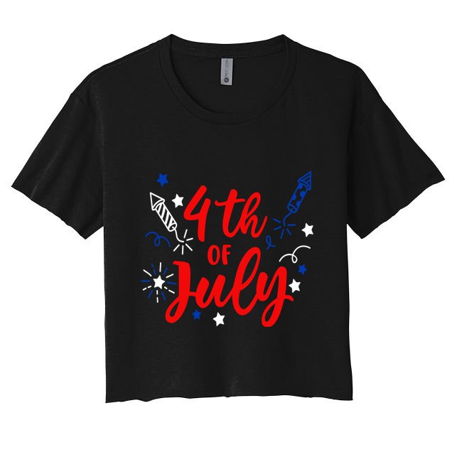 4th Of July Independence Day Celebration Crop Top