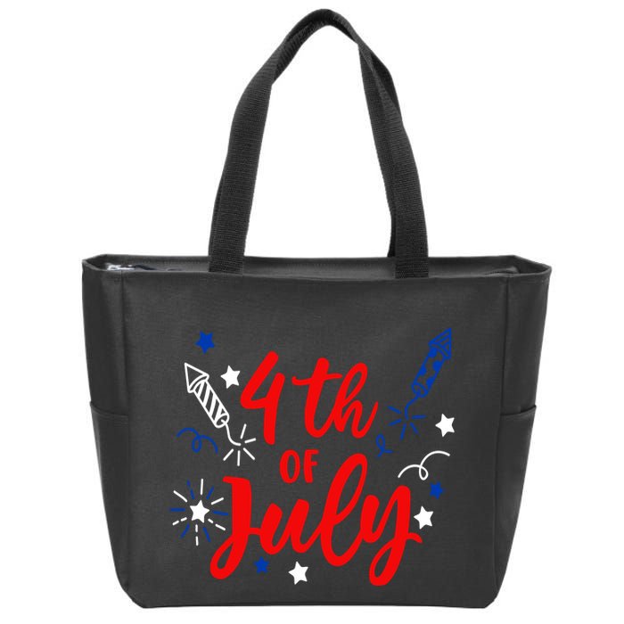 4th Of July Independence Day Celebration Zip Tote Bag