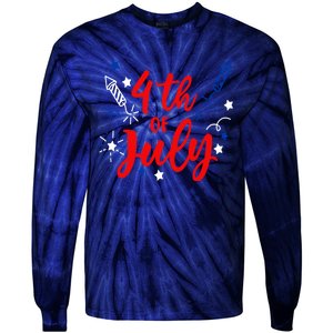 4th Of July Independence Day Celebration Tie-Dye Long Sleeve Shirt