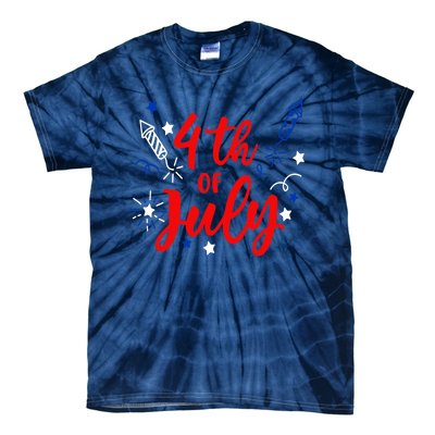 4th Of July Independence Day Celebration Tie-Dye T-Shirt