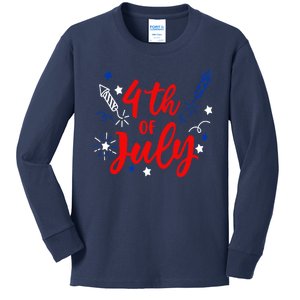 4th Of July Independence Day Celebration Kids Long Sleeve Shirt