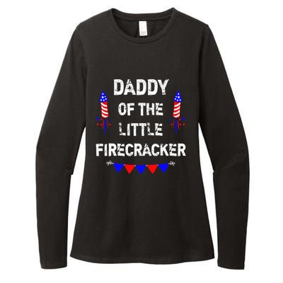 4th of July Birthday - Dad Daddy Of The Little Firecracker Womens CVC Long Sleeve Shirt