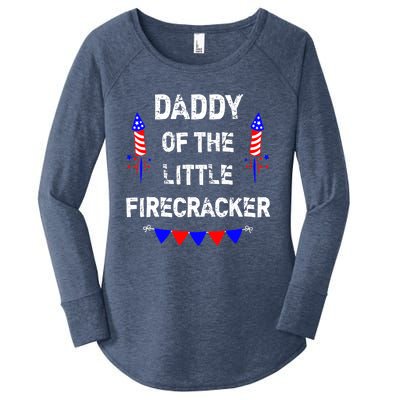 4th of July Birthday - Dad Daddy Of The Little Firecracker Women's Perfect Tri Tunic Long Sleeve Shirt