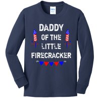 4th of July Birthday - Dad Daddy Of The Little Firecracker Kids Long Sleeve Shirt