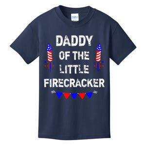 4th of July Birthday - Dad Daddy Of The Little Firecracker Kids T-Shirt