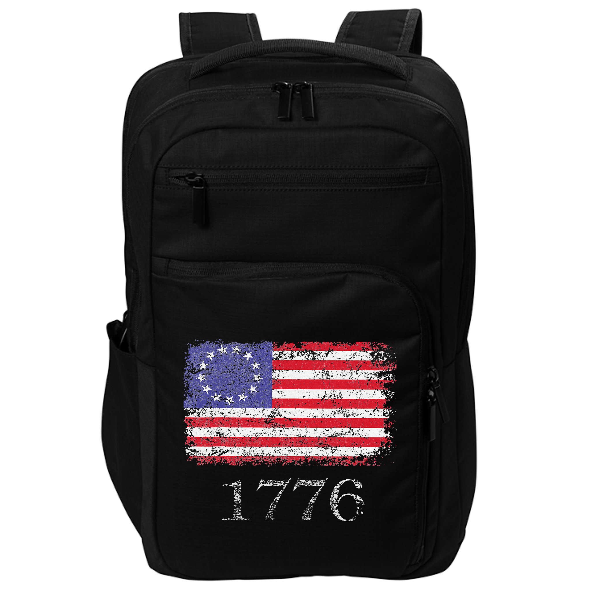 4th Of July American Flag Betsy Ross 1776 Impact Tech Backpack