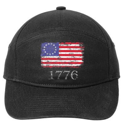 4th Of July American Flag Betsy Ross 1776 7-Panel Snapback Hat
