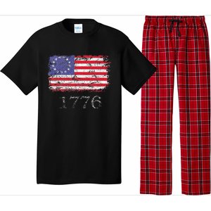 4th Of July American Flag Betsy Ross 1776 Pajama Set