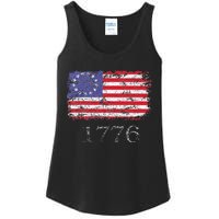 4th Of July American Flag Betsy Ross 1776 Ladies Essential Tank