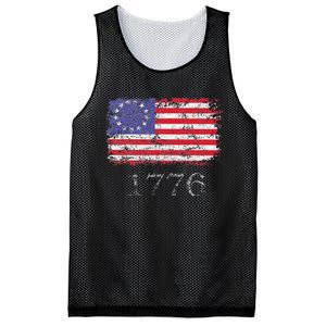 4th Of July American Flag Betsy Ross 1776 Mesh Reversible Basketball Jersey Tank