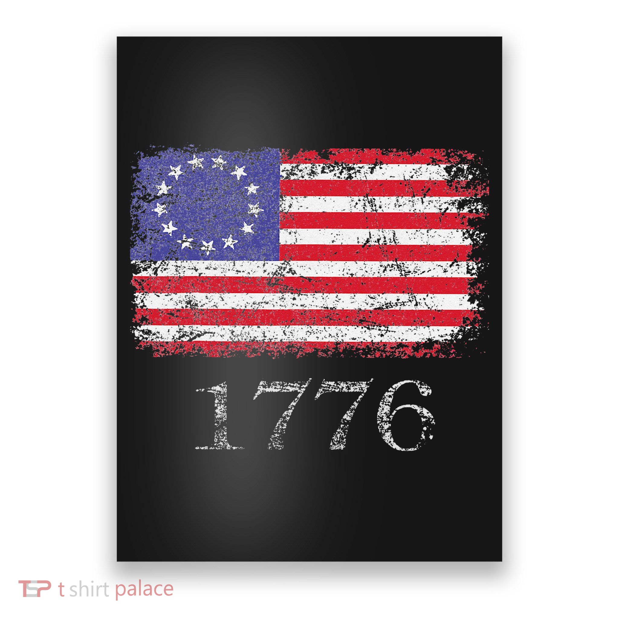 4th Of July American Flag Betsy Ross 1776 Poster