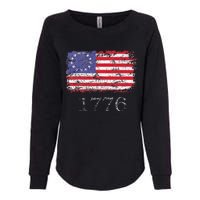 4th Of July American Flag Betsy Ross 1776 Womens California Wash Sweatshirt