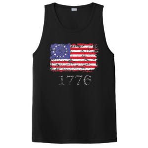 4th Of July American Flag Betsy Ross 1776 PosiCharge Competitor Tank