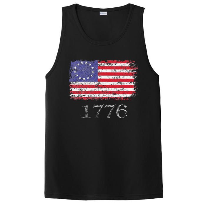 4th Of July American Flag Betsy Ross 1776 PosiCharge Competitor Tank