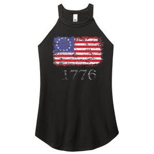 4th Of July American Flag Betsy Ross 1776 Women's Perfect Tri Rocker Tank